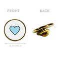 thumbnail image 3 of Koyal Wholesale Something Blue Enamel Lapel Pin, Blue Heart, Wedding Party Button Pins for Wedding, 1-Piece, 3 of 5