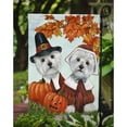 thumbnail image 3 of Westie Thanksgiving Pilgrims Garden Flag, 3 of 3