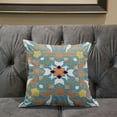 thumbnail image 5 of Venetian Flower Paisley Duo Throw Pillow with Removable Cover in Light Blue White 16x16, 5 of 5