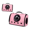 thumbnail image 3 of Estuche para transportar mascotas jinwen Diseño de cápsula espacial Rosa, 3 of 8