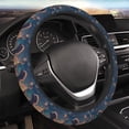 thumbnail image 4 of Cauagu Starry Sky Cloud Puppy Print Car Steering Wheel Cover - Universal Car Accessory for Diverse Cars for Steering Wheel with a Diameter of 14.5"-15", 4 of 7