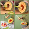 thumbnail image 2 of 6-in-1 Stainless Steel Watermelon Fruit Slicer-includes Melon Baller, Fruit Separator, Fruit Slicer, Seed Remover, Fruit Peeler, 2 of 5