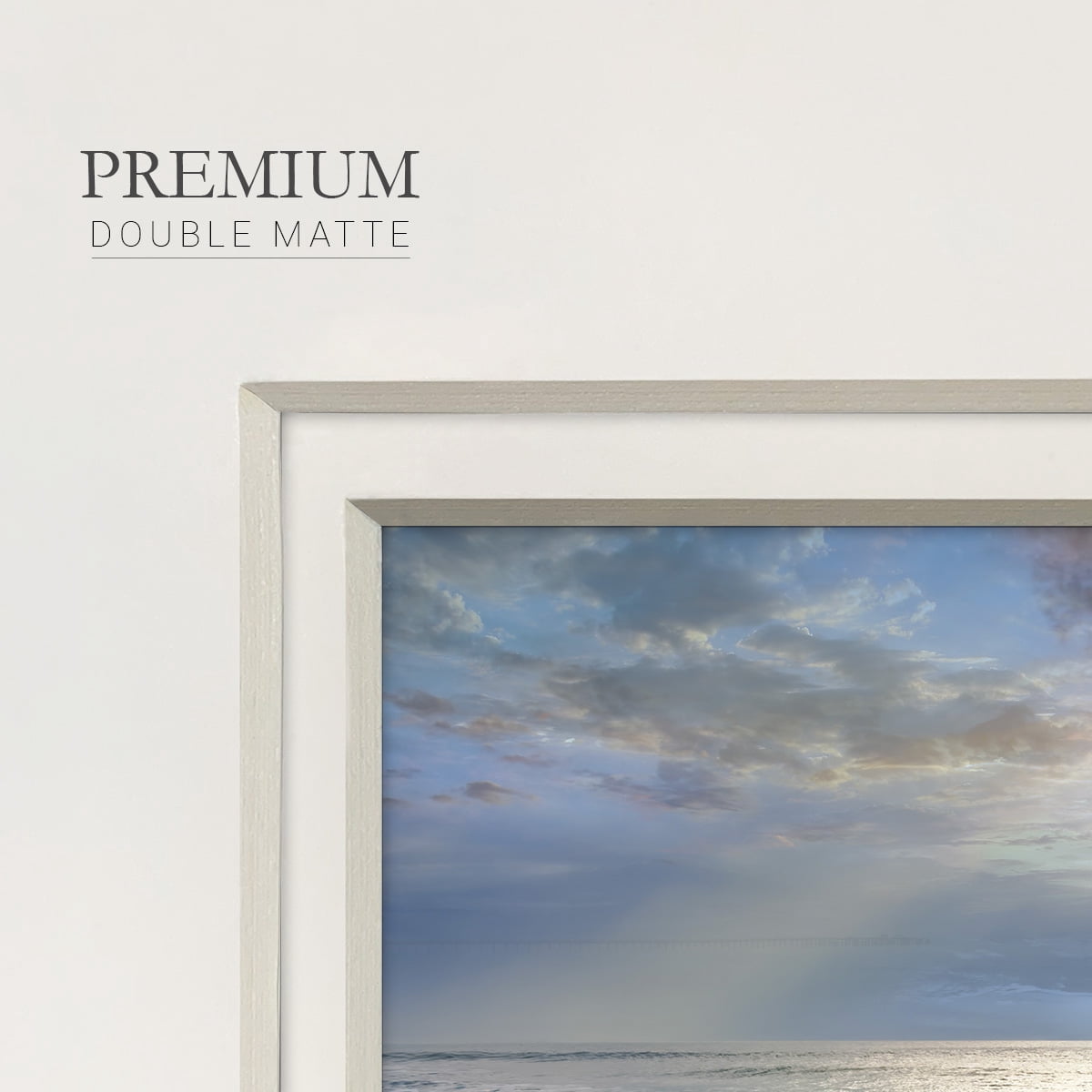 Aqua Blue MorningPremium Framed Print