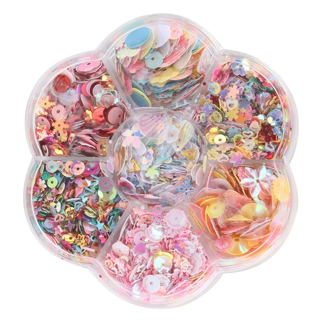 Glitter Confetti Color Irregular Hole Shiny Clothing Accessories Set for DIY Crafts
