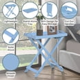 thumbnail image 3 of Convenience Concepts Designs2Go Folding Tray Table, Light Blue, 3 of 5