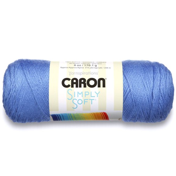 Caron Acrylic Berry Blue Yarn, 315 yd