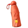thumbnail image 1 of Paraguas Sombrilla Bolsillo Anti-ultravioleta +bolsa Cápsula Naranja, 1 of 5