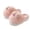 Pink, variant on Round Toe Plush House Slippers for Women, Casual Flat Bottom Warm Home Shoes for Indoor Daily Comfort (White, 7)