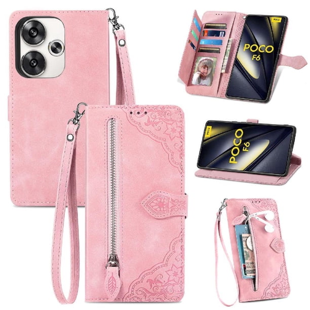 Funda billetera anti-golpes para GANGXUN Xiaomi Poco F6 5G , ideal para día a día y trabajo