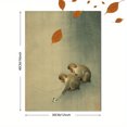 thumbnail image 3 of Japanese Monkeys And Butterfly Canvas Print，Animal Wall Decor for Living Room Bedroom Office, 3 of 8