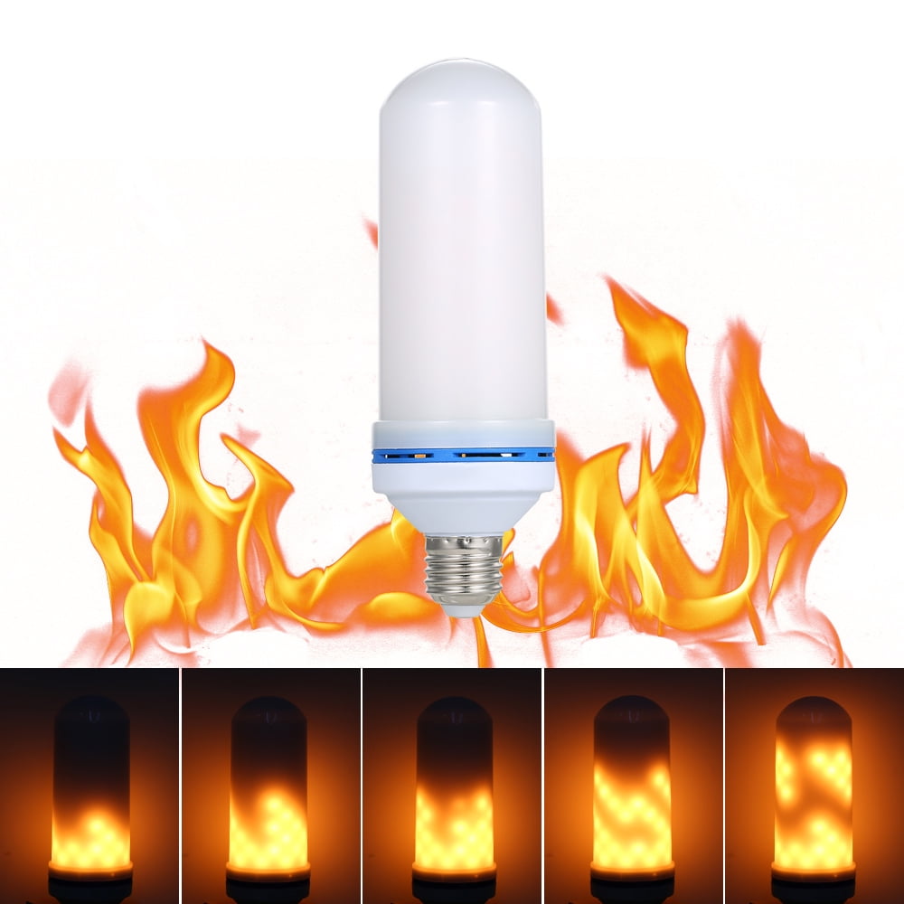 E27 LED 6W Flame Effect Fire Light Bulb Flickering Flame ...