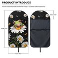 thumbnail image 7 of XYZCANDO Frog on Daisy with Butterflies Terry Cloth Car Seat Covers Breathable Car Seat Cover Towel, Fashion Non-Slip Car Seat Towel Cover Fit for Trucks Cars SUVs, 7 of 7