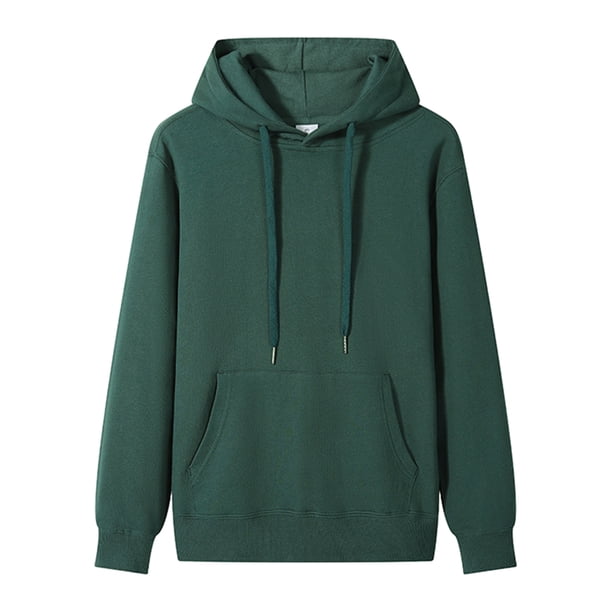 Sudadera bordada personalizada Minnieouse con capucha para parejas color verde oliva
