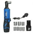 thumbnail image 1 of Mistaha 12V Cordless Electric Ratchet Wrench Kit with LED Light - High Torque Power Tool for Nuts and Bolts, Ergonomic Design, Forward/Reverse Switch, 2 Batteries & Fast Charger Included, 7 Sockets,, 1 of 5