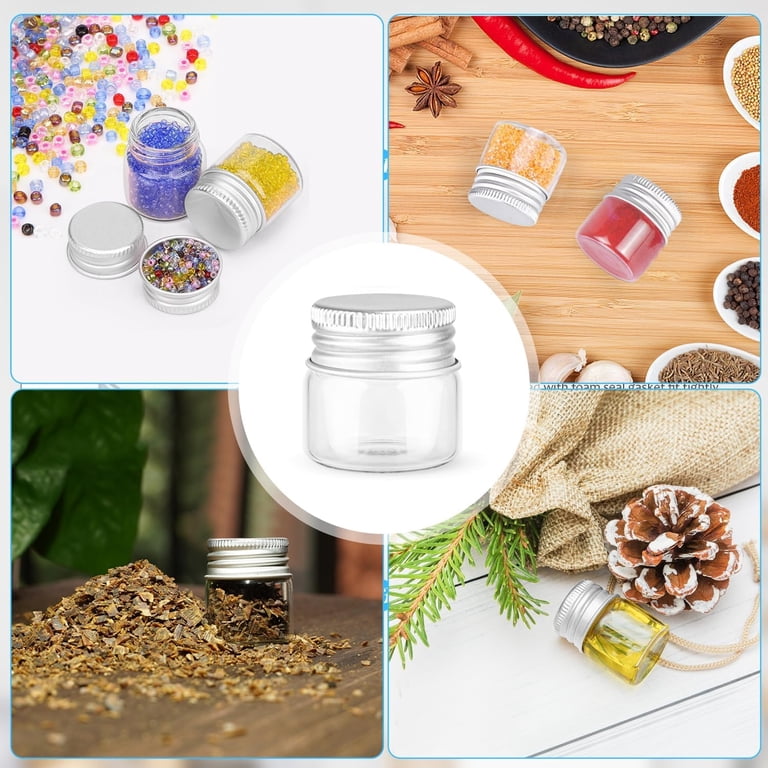 BPPEG 50 Pack,10Ml Clear Glass Essential Oil Bottle,Empty Travel Glass ...