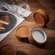 thumbnail image 4 of 4 tapas de madera para tarros de cristal, reutilizables, con rosca de repuesto para cocina, hogar, especias, diámetro interior de 2 pulgadas., 4 of 6