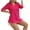 Hot Pink, variant on ZQUUVOU Women's 3/4 Sleeve Cover Up Casual V Neck Drawstring Loose Fit Beach Coverups with Pocket Summer Dresses Shirt White