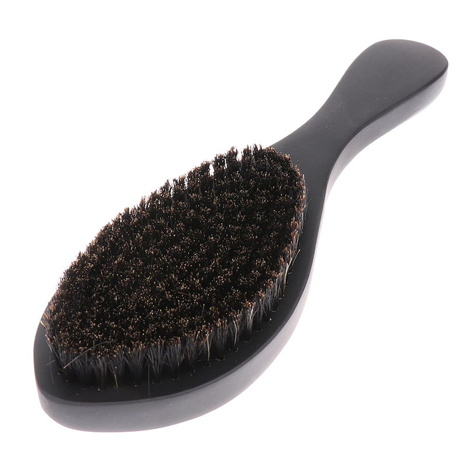 Curved Soft Boar Bristle Wave Hair Brush Wooden Handle Premium Magic Wave Br WA
