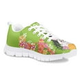 thumbnail image 2 of Pzuqiu Easter Eggs Kids Tennis Shoes Size 11.5 Little Girls Rabbit Sneakers Outdoor Breathable Mesh Sport Shoes Comfortable Walking Shoes Lace Up, 2 of 5