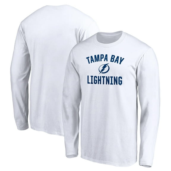 Men's White Tampa Bay Lightning Victory Arch Long Sleeve T-Shirt
