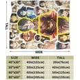 thumbnail image 4 of Blanket Eren Yeager Soft and Comfortable Wool Fleece Throw Blankets for Sofa Office car Camping Yoga Travel Home Decoration Cozy Plush Beach Blanket Gift, 4 of 9