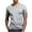 Gray, variant on Mgmyaa Summer Tshirts Thirts for Men Casual Short Sleeve V-neck Classic T-Shirt Pullover Tops