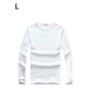 thumbnail image 3 of Sonducket Top básico para hombre, ropa interior de otoño, Base para clima frío, ropa de Color sólido, camiseta informal, deportes, ejercicio físico, Camisetas L Espesar blanco Sonducket  AP013161-02, 3 of 6