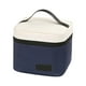 thumbnail image 2 of Bolsa de almuerzo aislada | Bolsa nevera de doble capa | Soporte térmico impermeable para caja de comida Bento | Gran capacidad 18x18x15cm | Doble compartimento | Correa ajustable | Para la oficina, 2 of 6