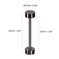 thumbnail image 2 of Unique Bargains 8Pack Metal Bag Strap Connect Buckles,32x42mm Purse Screw Fixing Rivets (Metallic Black), 2 of 7