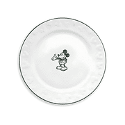 Disney Gourmet Mickey Mouse Icon Dinner Plate - 11-Inch Ceramic, Green and White