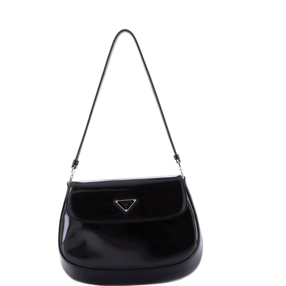 Pre-Owned Cleo Flap Shoulder Bag Spazzolato Leather Small By Rebag