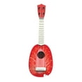 thumbnail image 3 of Color aleatorio de la guitarra de cuatro cuerdas para niños, ligeramente para un pequeño instrumento de música de guitarra para niñas preescolares de, 3 of 9