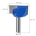 thumbnail image 2 of Unique Bargains 32mm Dia 8mm Shank Bottom Cleaning Router Bit 2 Flutes Carbide Tipped Cutter Uncoated for Woodworking, 2 of 5