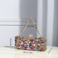 thumbnail image 5 of SUGARMOM Multicolor Glittering Jewelled Rhinestone Evening Bag  Crossbody Bag  Clutch  Suitable For Prom  Bridal Dress  Cheongsam  Fashion Handbag For Ladies, 5 of 6