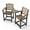 Black brown, variant on Decksplore HDPE Tall Adirondack Chairs Set of 2 with Detachable Connecting Tray, Bar Height Outdoor Chairs, for Patio, Balcony, Black Brown
