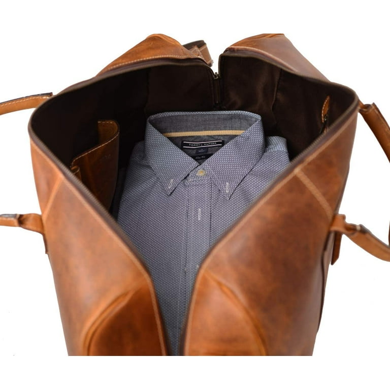 Komalc leather duffel online bag