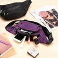 thumbnail image 4 of AOWOO 2 Pack Fanny Packs for Women, Waist Bag with 3-Zipper Pockets, Water Resistant Sports Waist Pack Bag Bum Bag for Outdoors Sports Travel Hiking Running, 4 of 7