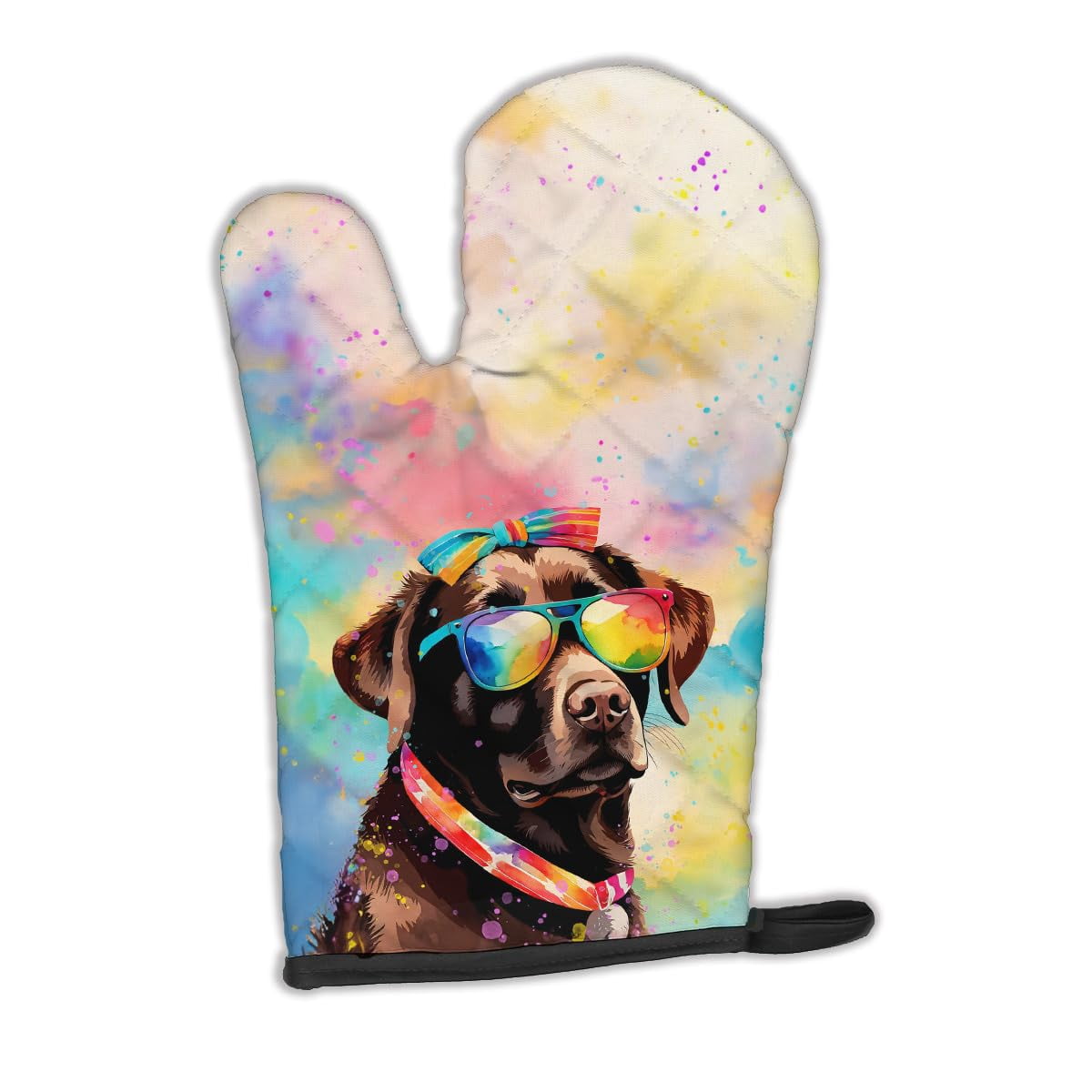 Alaskan Klee Kai Hippie Dawg Oven Mitt 8.5 in x 12 in