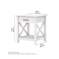 thumbnail image 2 of Key West End Table with Storage in Pure White Oak - Engineered Wood, 2 of 8