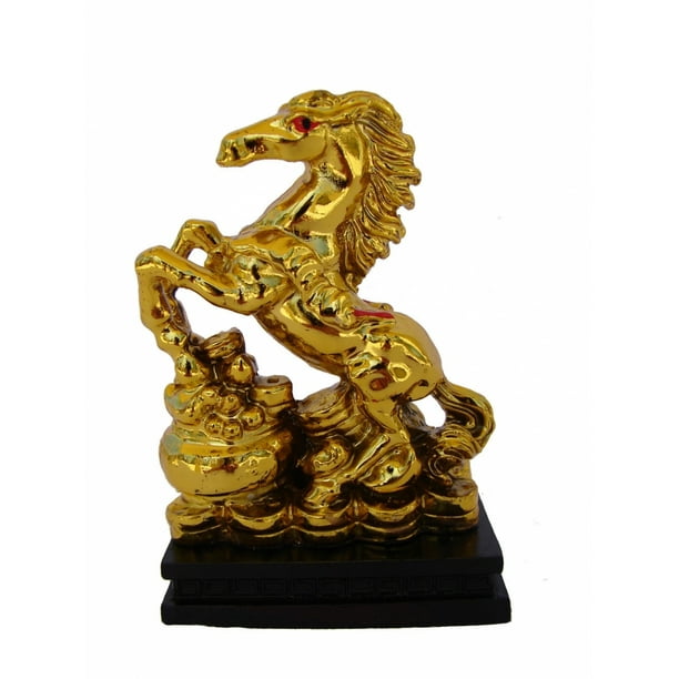 Golden Horse Statue Stepping On Wealthy Pot Walmart Com Walmart Com