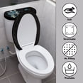 thumbnail image 3 of ZIATUBLE Hibiscus Turtle Toilet Tank Lid Covers Floral Toilet Lid Cover and Toilet Tank Lid Cover 2 Piece Bathroom Set with Toilet Lid Cover Wear Resistant Toilet Mat Protective Cover, 3 of 7