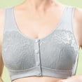 thumbnail image 3 of DuoJiaJ Bras for Older Women Front Closure Sports Bra Gray, 3 of 3