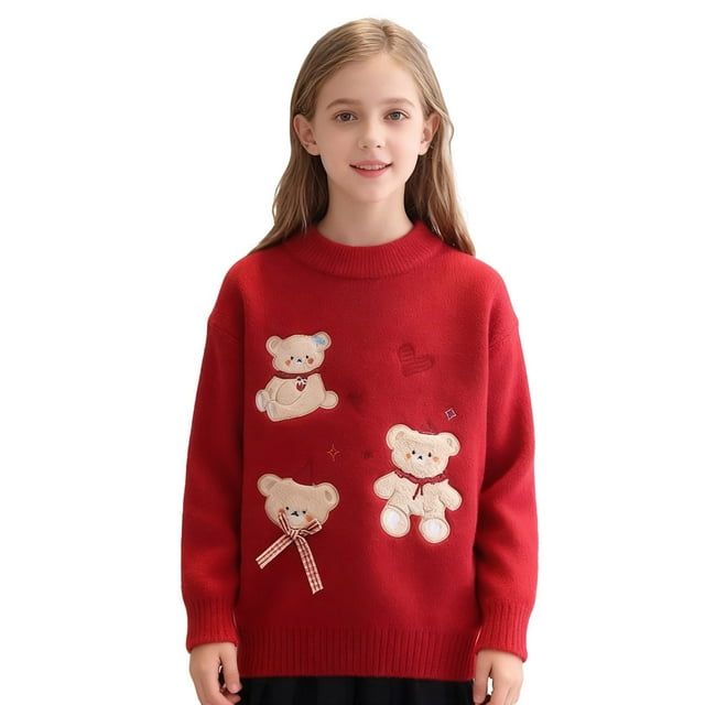 Chandail pour Enfants Chandail Col Rond pour Enfants Tricot pour Enfants