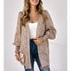 thumbnail image 4 of Mujeres Linterna Manga Cárdigan Moda Clásico Estampado De Leopardo Otoño Invierno Manga Larga Camisas Impresas Tops Albaricoque M, 4 of 6