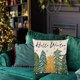thumbnail image 1 of Funda De Cojín Con Estampado De Árbol De Navidad Verde, Festiva Y Decorativa, De Lino, Para Salón Y Dormitorio., 1 of 2