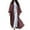 Brick Red, variant on Abaya Dress for Modern Women's Fashion Turkish Style Long Sleeve Loose Fit Cardigan Robe Abaya for Casual Wear
