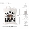 thumbnail image 2 of Cheeky Cheetah Chuckles Halloween Holidays Funny For Men Women Canvas Bag 1Pc, 2 of 5