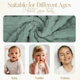 thumbnail image 3 of Baby Blanket for Girls Toddlers 3D Fleece Fluffy Fuzzy Blanket for Baby, Soft Warm Cozy Fleece Blanket, Infant or Newborn Receiving Blanket (30x40inch, Green), 3 of 6