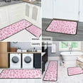 thumbnail image 5 of Pink and Pink Of Leopard Print Kitchen Rugs Sets Of 2,Anti Fatigue Kitchen Mat Rugs Non Slip Washable,Decorative Kitchen Floor Mats for Kitchen,Sink,Laundry,17"X30"+17"X47", 5 of 7