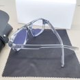 thumbnail image 3 of Gafas cuadradas de gran tamaño for hombres y mujeres, montura completa, Negro transparente, minimalistas, sin receta, gafas de lectura for ordenador, 3 of 3